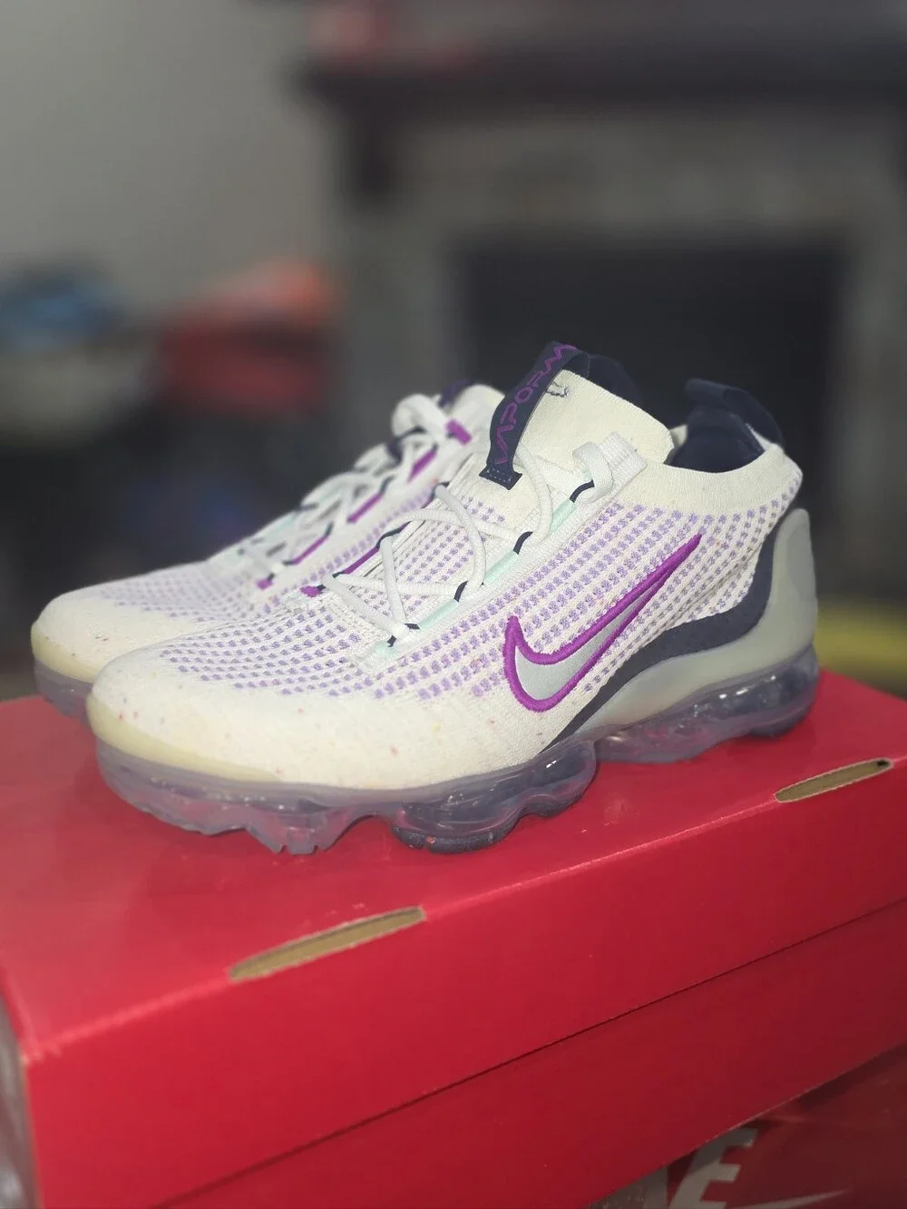 Nike Air VaporMax 2021 FK Violet Frost Midnight Navy Sneakers
